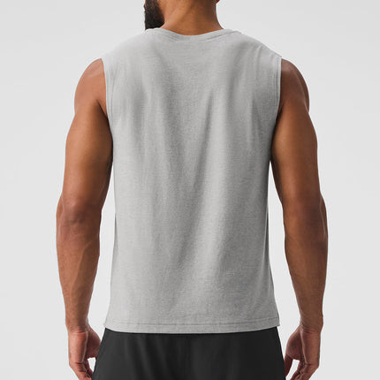 alo Men's The Triumph Muscle Tank - Athletic Heather Grey