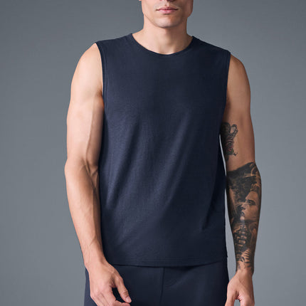 alo Men's The Triumph Muscle Tank - Navy
