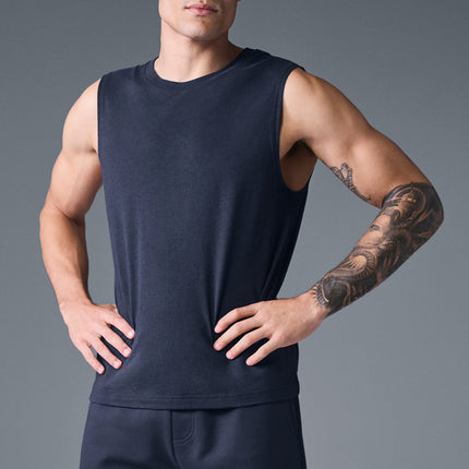 alo Men's The Triumph Muscle Tank - Navy