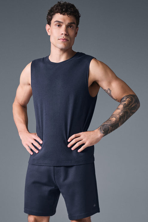 alo Men's The Triumph Muscle Tank - Navy