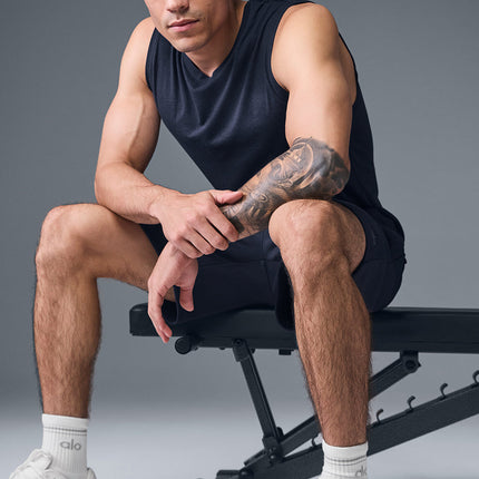 alo Men's The Triumph Muscle Tank - Navy