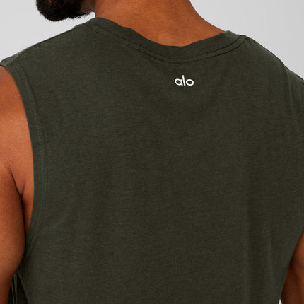 alo Men's The Triumph Muscle Tank - Stealth Green