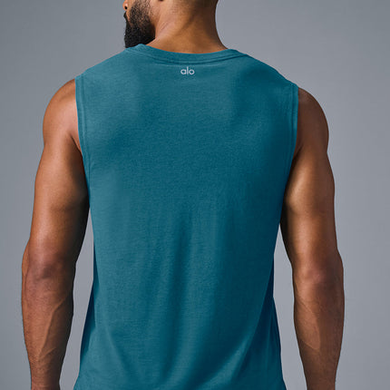 alo Men's The Triumph Muscle Tank - Oceanic Teal