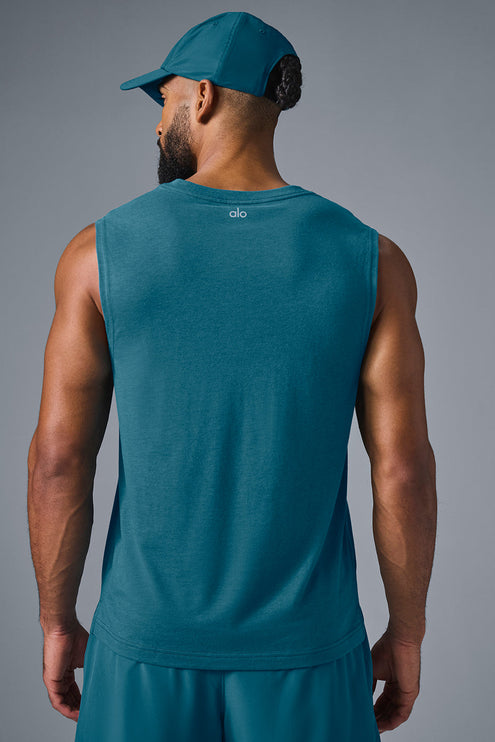 alo Men's The Triumph Muscle Tank - Oceanic Teal