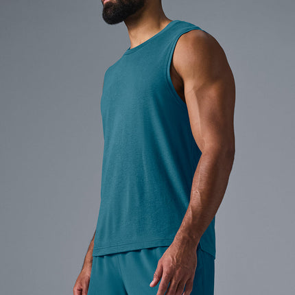 alo Men's The Triumph Muscle Tank - Oceanic Teal