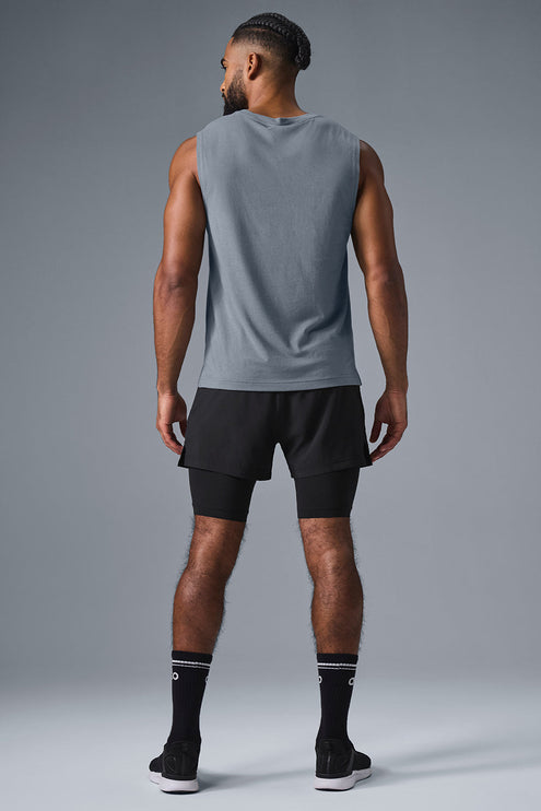alo Men's The Triumph Muscle Tank - Steel Grey