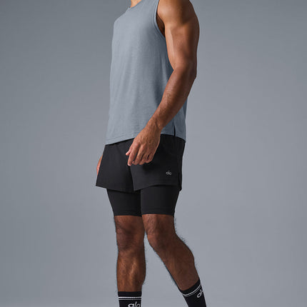alo Men's The Triumph Muscle Tank - Steel Grey