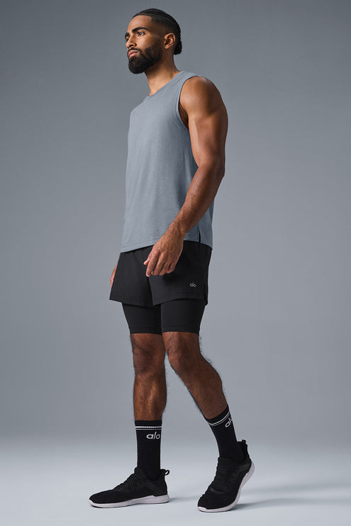 alo Men's The Triumph Muscle Tank - Steel Grey