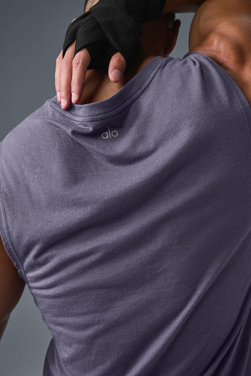 alo Men's The Triumph Muscle Tank - Italian Plum