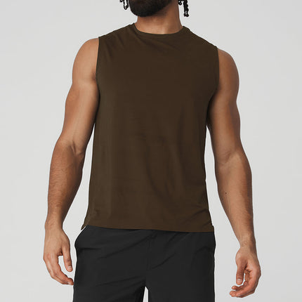 alo Men's Idol Performance Tank - Espresso