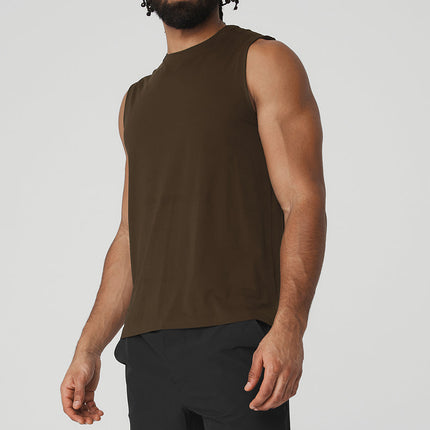 alo Men's Idol Performance Tank - Espresso