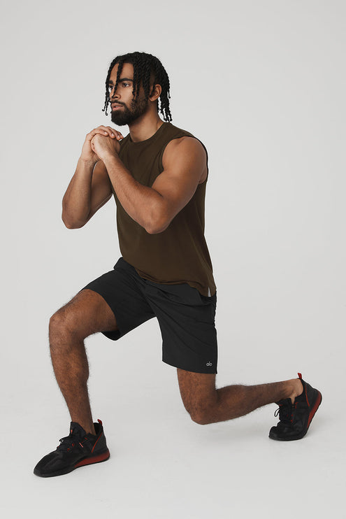 alo Men's Idol Performance Tank - Espresso