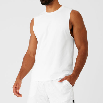 alo Men's Conquer Muscle Tank - White