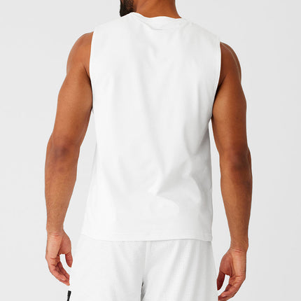 alo Men's Conquer Muscle Tank - White