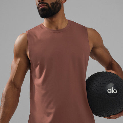 alo Men's Conquer Muscle Tank - Chestnut