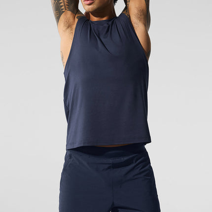 alo Men's Conquer Muscle Tank - Navy