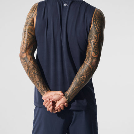 alo Men's Conquer Muscle Tank - Navy