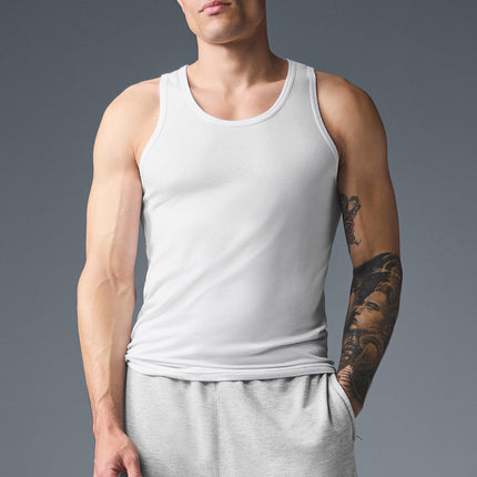 alo Men's Everyday Modal Rib Tank - White