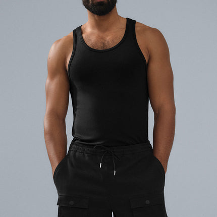 alo Men's Everyday Modal Rib Tank - Black