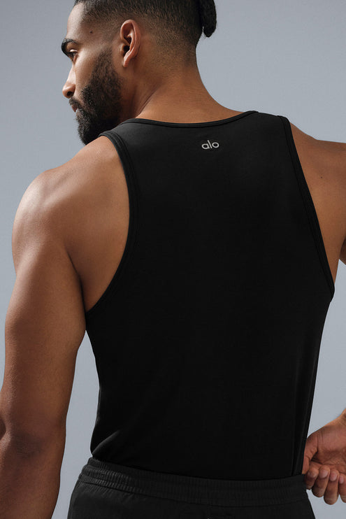 alo Men's Everyday Modal Rib Tank - Black