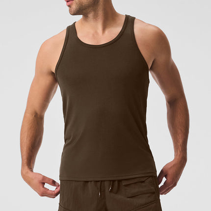 alo Men's Everyday Modal Rib Tank - Espresso
