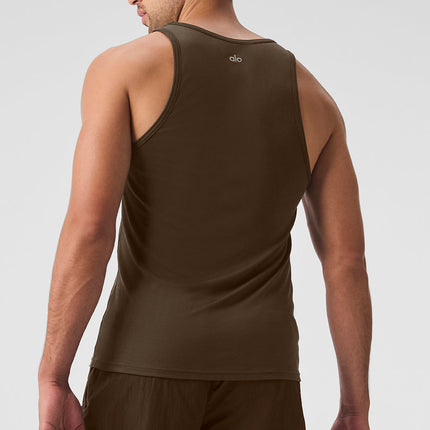 alo Men's Everyday Modal Rib Tank - Espresso