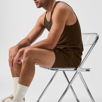 alo Men's Everyday Modal Rib Tank - Espresso
