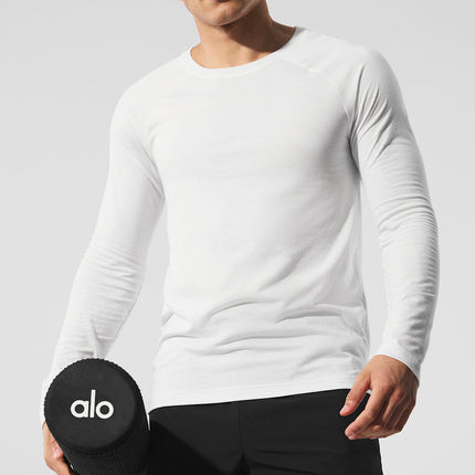 alo Men's Triumph Long Sleeve Tee - White