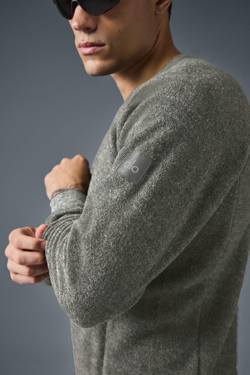 alo Men's Triumph Crew Neck Sweatshirt - Grey Triblend