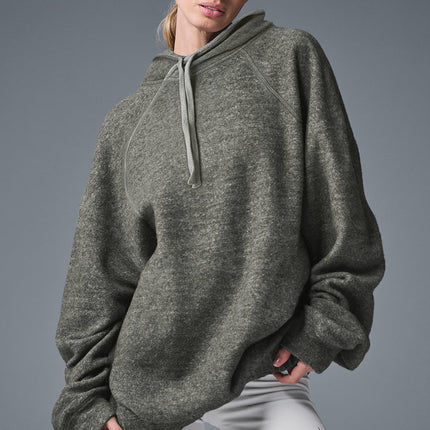 alo Women's Triumph Hoodie - Grey Triblend