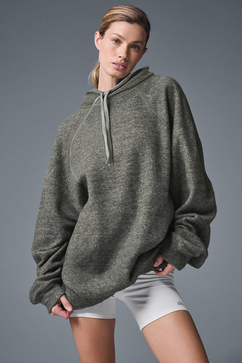 alo Women's Triumph Hoodie - Grey Triblend