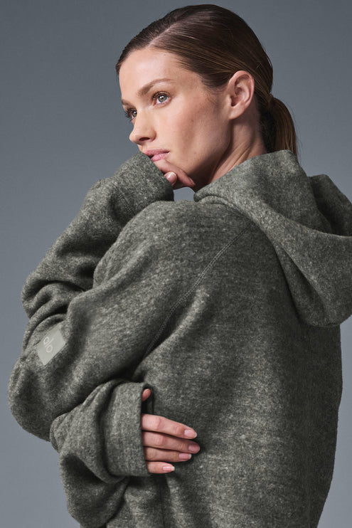 alo Women's Triumph Hoodie - Grey Triblend