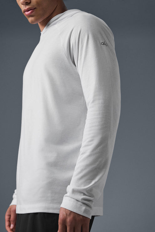 alo Men's Core Hooded Runner - White
