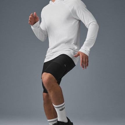 alo Men's Core Hooded Runner - White