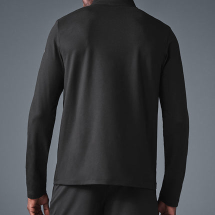alo Men's Conquer 1/4 Zip Reform Long Sleeve - Black