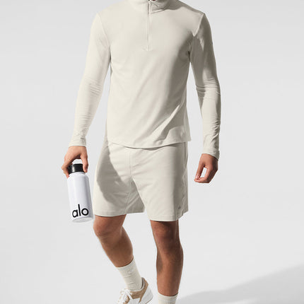 alo Men's Conquer 1/4 Zip Reform Long Sleeve - Bone
