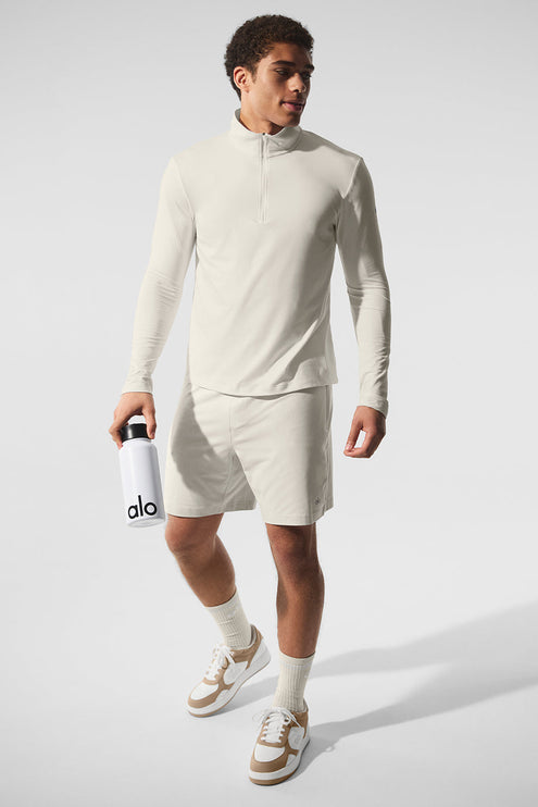 alo Men's Conquer 1/4 Zip Reform Long Sleeve - Bone