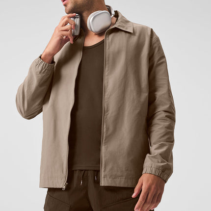 alo Men's Torrent Overshirt - Gravel