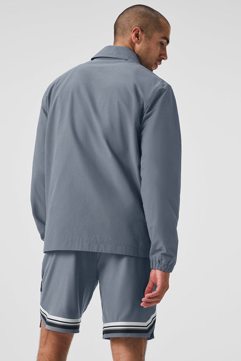 alo Men's Torrent Overshirt - Steel Grey