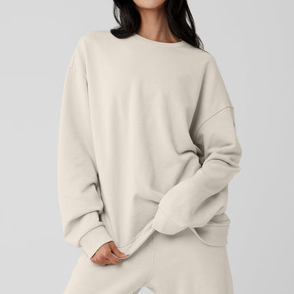 alo Women's Chill Crew Neck Pullover - Bone