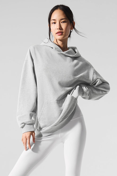 alo Women's Chill Hoodie - Athletic Heather Grey