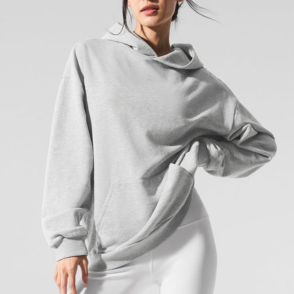 alo Women's Chill Hoodie - Athletic Heather Grey