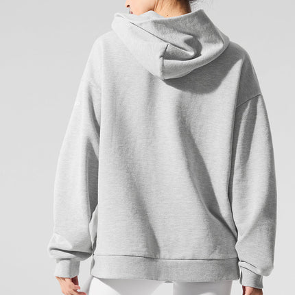 alo Women's Chill Hoodie - Athletic Heather Grey