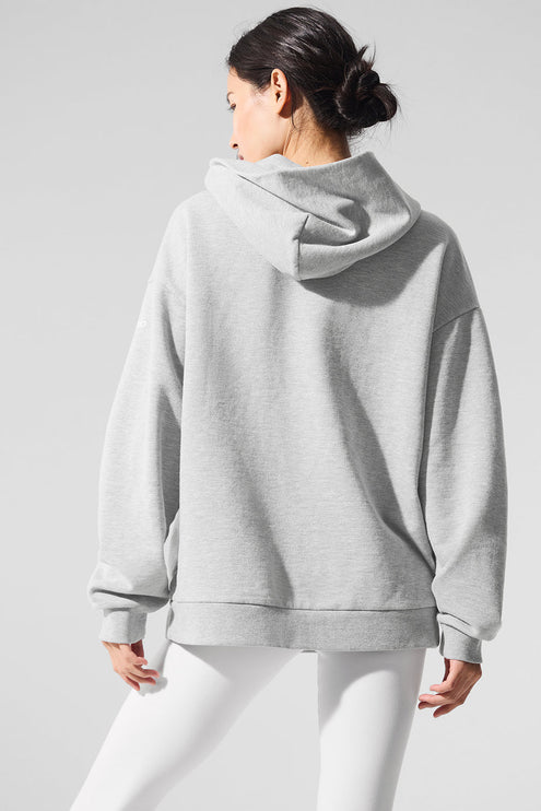 alo Women's Chill Hoodie - Athletic Heather Grey