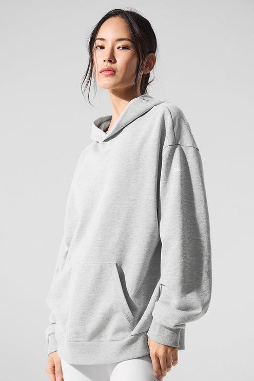 alo Women's Chill Hoodie - Athletic Heather Grey