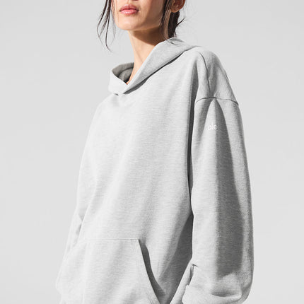 alo Women's Chill Hoodie - Athletic Heather Grey
