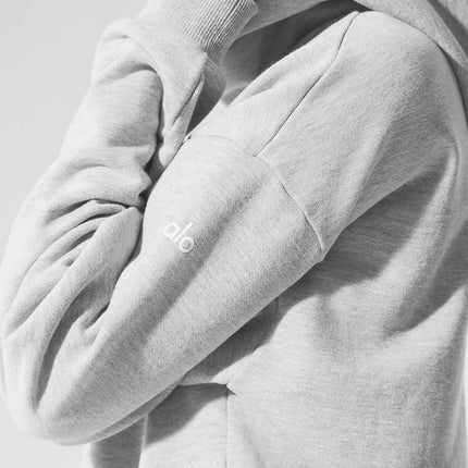 alo Women's Chill Hoodie - Athletic Heather Grey