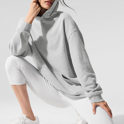 alo Women's Chill Hoodie - Athletic Heather Grey