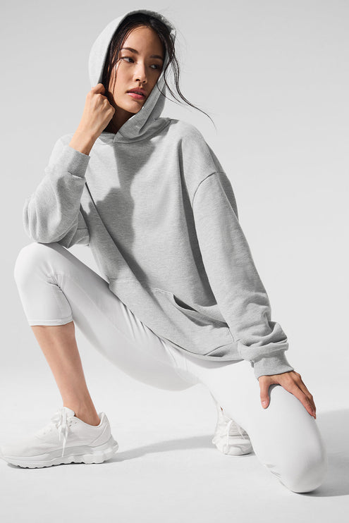alo Women's Chill Hoodie - Athletic Heather Grey