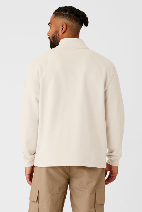 alo Men's Renown Heavy Weight 1/4 Zip - Bone